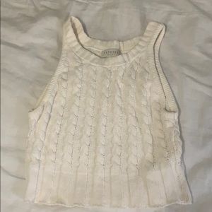 Express Tricot White Swearer Top size Medium